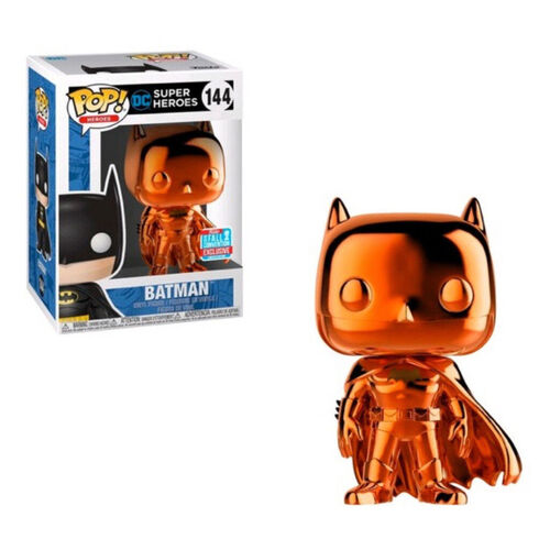 (SW) Orange Chrome Batman Fall Convention 2018 POP! DC Heroes #144 Vinyl Figur Funko