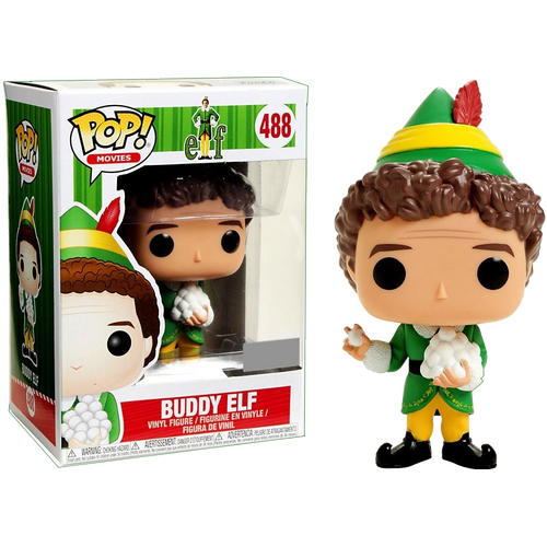 POP ACTION FIGURE OF BUDDY ELF WITH SNOWBALLS #488