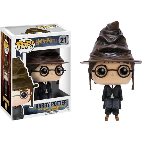 Funko Harry Potter - Harry with Sorting Hat Pop! Vinyl Figure #21