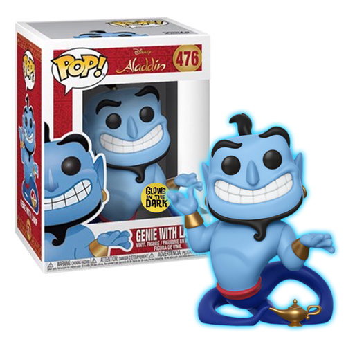 Aladdin Genie with Lamp Glow in the Dark Exclusive Pop! Vinyl Figure #476