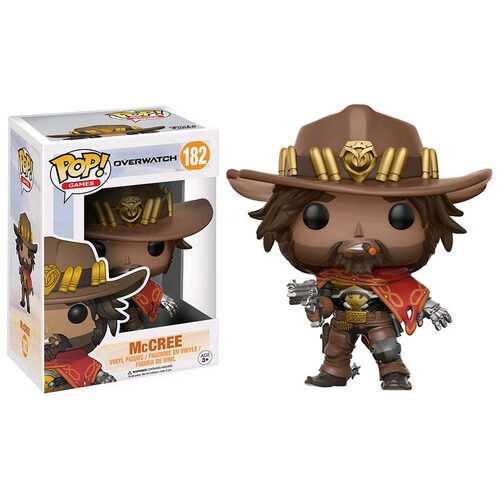 Pop! Vinyl Overwatch Figure - McCREE Funko #182 with Pop Protector