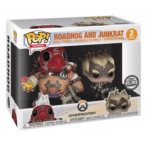 Pop! Vinyl Overwatch Figure - Roadhog & Junkrat (Jail Skin) Exclusive Funko 2 Pack