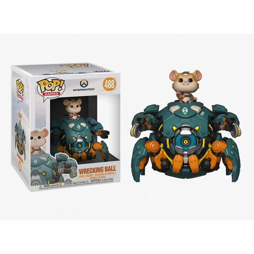 Pop! Vinyl Overwatch Figure - 6" Wrecking Ball Funko #488