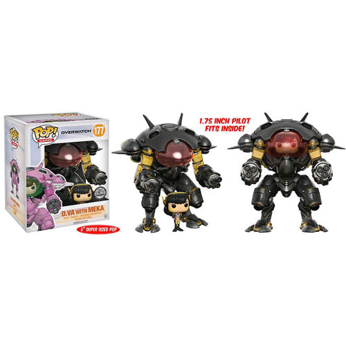 Pop! Vinyl Overwatch Figure - 6" D.Va with Meka Exclusive Funko #177