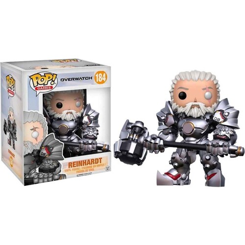 Pop! Vinyl Overwatch Figure - Reinhardt (Unmasked) Funko #184