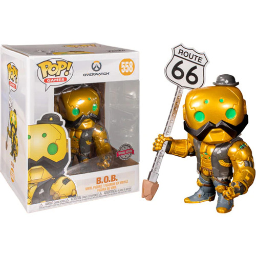 Pop! Vinyl Overwatch Figure - 6" B.O.B Gold Metallic US Exclusive Funko #558