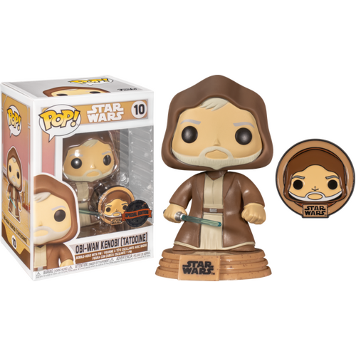 Star Wars: Across The Galaxy - Obi-Wan Kenobi (Tatooine) Pop! Vinyl Figure with with Enamel Pin #10