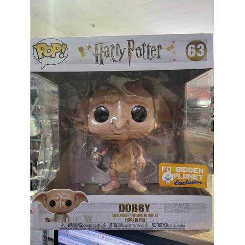 Harry Potter Funko Pop - Dobby 10" Inch - Forbidden Planet Exclusive - No. 63 slight box damage