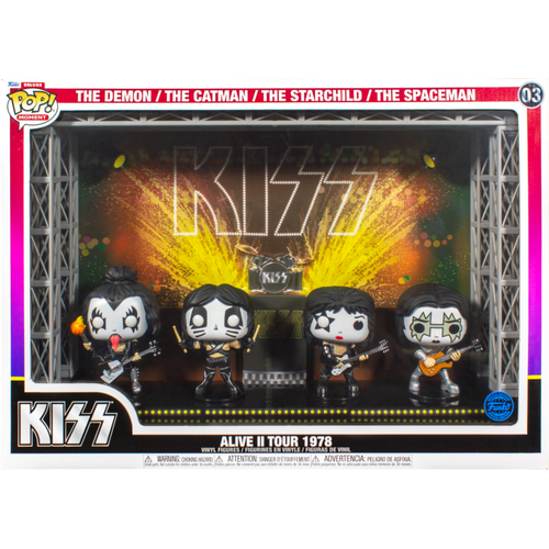 Kiss - Alive II 1978 Tour Deluxe Pop! Moment Vinyl Figure 4-Pack