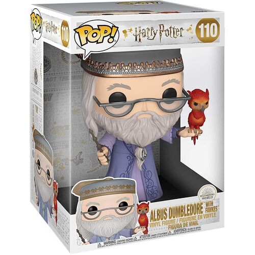 Funko POP! Harry Potter Albus Dumbledore with fawkes (Supersized 10") #110 (2020)