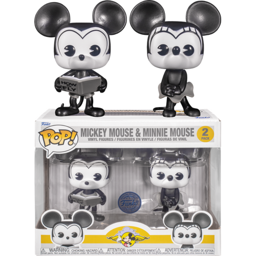 POP! Vinyl Disney - Plane Crazy Mickey & Minnie Mouse 2 Pack Special Edition