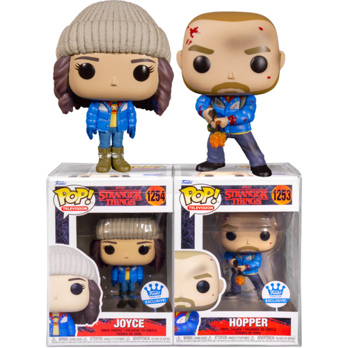 POP! Vinyl Stranger Things 4 - Joyce & Hopper Funko Exclusive set of 2 #1254 #1253