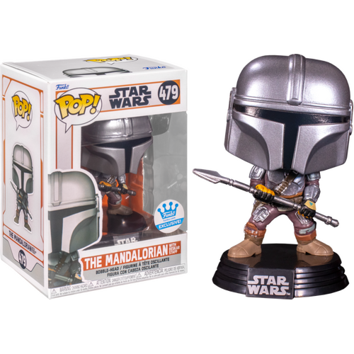 POP! Vinyl Star Wars - The Mandalorian (with Beskar Staff) Funko Exclusive #479