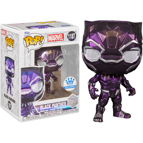 Black Panther (2018) - Black Panther (Facet) Disney 100th Pop! Vinyl Figure (Funko / Popcultcha Exclusive) 1187