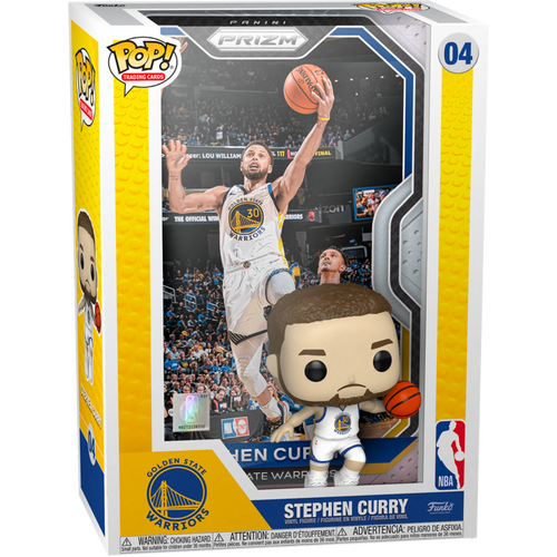 NBA Basketball - Stephen Curry Pop! Trading Cards Vinyl Figure with Protector Case