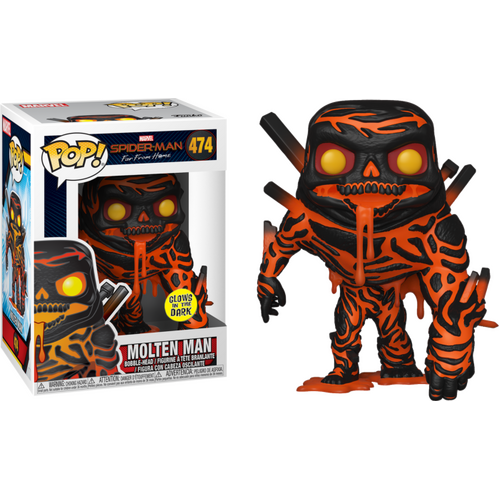 Spider-Man: Far From Home - Molten Man Glow in the Dark Pop! Vinyl Figure 474