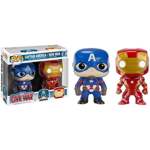 POP! Vinyl Avengers Civil War - Captain America & Iron Man 2 pack