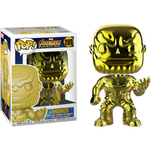 Avengers 3: Infinity War - Thanos Yellow Chrome Pop! Vinyl Figure 289 GOLD