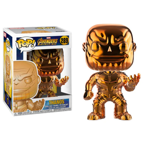 AVENGERS INFINITY WAR - THANOS #289 POP! VINYL (ORANGE & CHROME) (slight box damage)