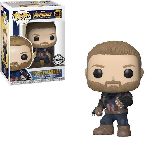 Funko Pop Captain America Exclusive VAULTED Marvel Avengers Infinity War 299