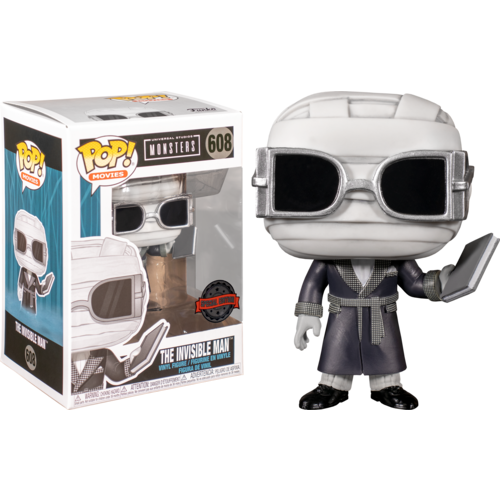 Universal Monsters - Invisible Man Black & White US Exclusive #608 Pop! Vinyl