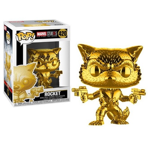 POP ACTION FIGURE OF ROCKET RACCOON (GOLD) #420