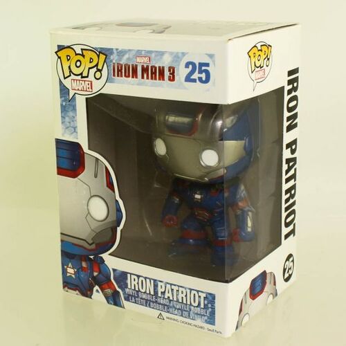 Funko POP! Marvel - Iron Man 3 Movie - IRON PATRIOT #25 *NON MINT BOX*