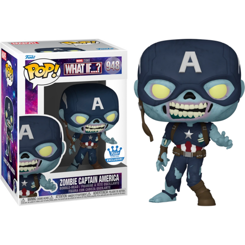 What If…? - Zombie Captain America Pop! Vinyl Figure (Funko / Popcultcha Exclusive) 948