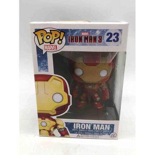 Funko POP! Marvel Iron Man 3 Iron Man (Mark 42) #23 Vinyl Figure (not mint box)