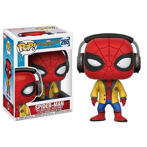 Spider-Man: HC – Spider-Man W/Headphones Pop! (slight tear on corner of box)