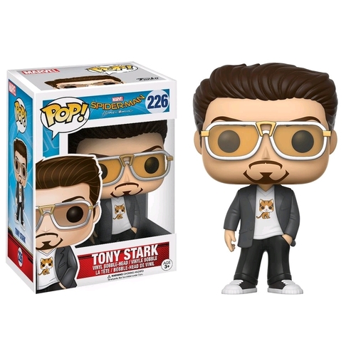 POP! VINYL - SPIDER-MAN: HOMECOMING - TONY STARK 226 (slight tear on box corner)