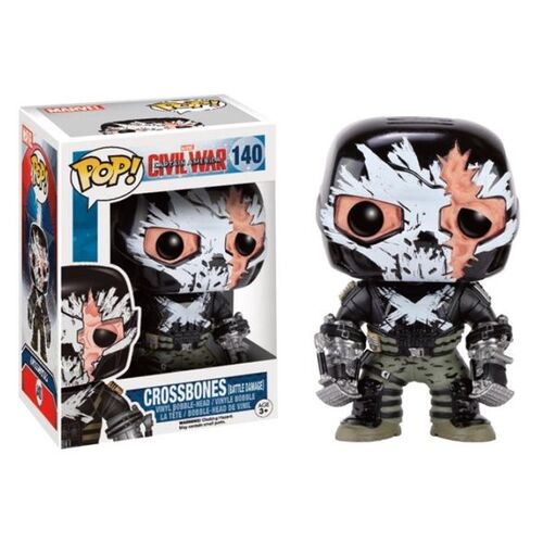 Captain America Civil War POP! Vinyl Crossbones Battle Damage 140