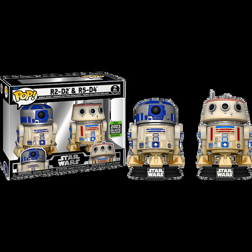 STAR WARS: R2-D2 & R5-D4 CELEBRATION 2023 EXCLUSIVE POP! VINYL 2-PACK