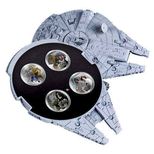 Star Wars Millennium Falcon Coin Set Official NZ Mint Lucasfilm