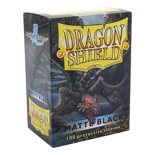 Dragon Shield Sleeves - BLACK MATTE 100 Standard Card Protector