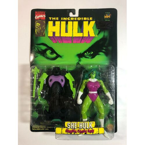 ToyBiz The Incredible Hulk Animated Series She Hulk Action Figure - 1996