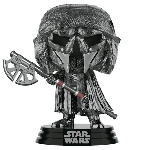 Star Wars - Knight of Ren Axe Episode IX Rise of Skywalker Hematite Chrome #325 Pop! Vinyl