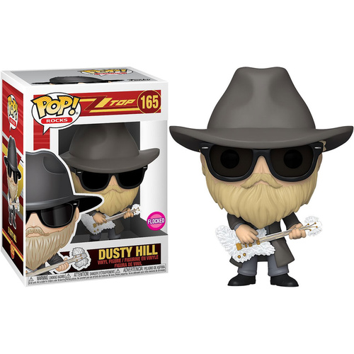 ZZ Top - Dusty Hill Flocked #165 Pop! Vinyl