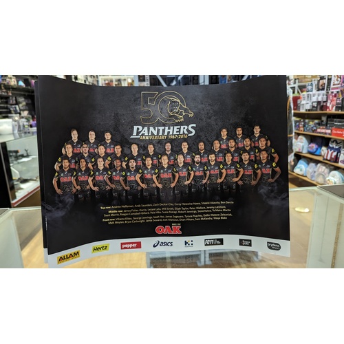 Penrith Panthers 50th Anniversary Team Photo Poster