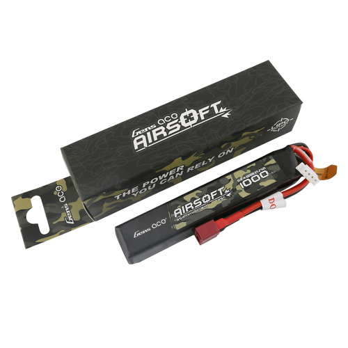 Gens Ace 3S Airsoft 1000mAh 11.1V 25C Soft Case LiPo Battery (Deans) I: GEA10003S25D gel blaster battery