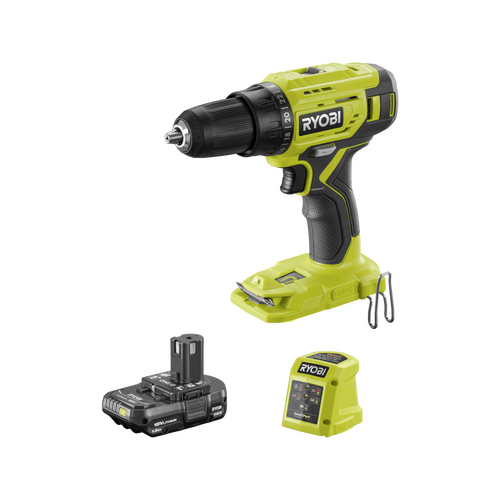 Ryobi 18V ONE+ Drill Driver Starter Kit with Battery and Charger