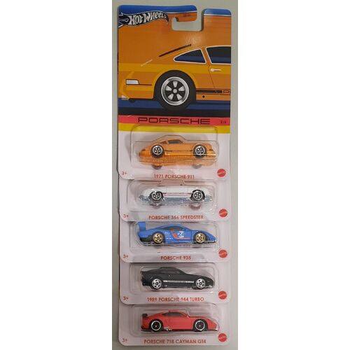 Hot Wheels 2024 Porsche Series set of 5 as pictured celebrations series grt01