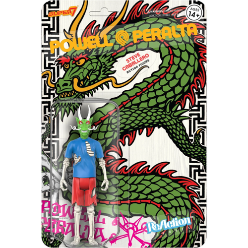 Powell Peralta - Steve Caballero Chinese Dragon (Re-Colour) ReAction 3.75" Action Figure (Wave 3)