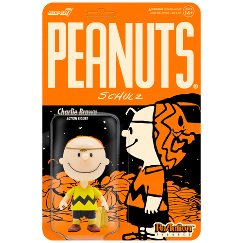 Peanuts - Charlie Brown with Halloween Mask ReAction 3.75” Action Figure