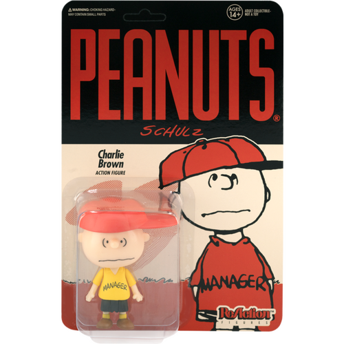 Peanuts - Manager Charlie Brown ReAction 3.75” Action Figure