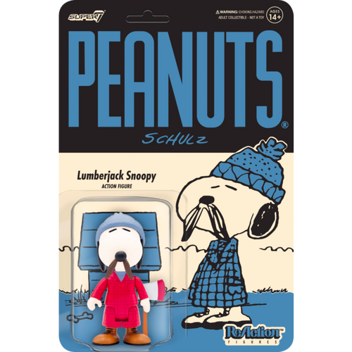 Peanuts - Lumberjack Snoopy ReAction 3.75” Action Figure