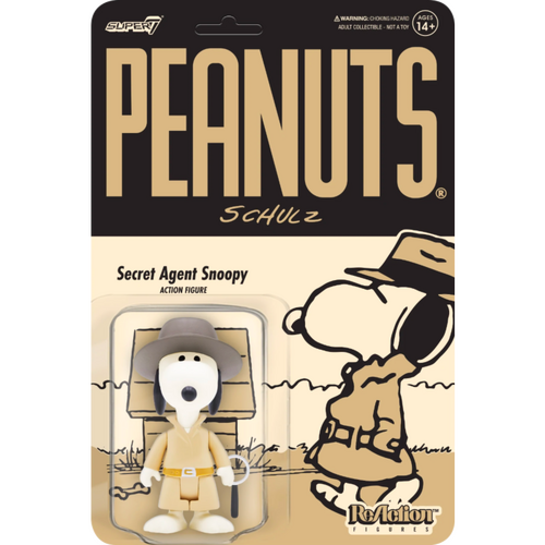 Peanuts - Secret Agent Snoopy ReAction 3.75” Action Figure
