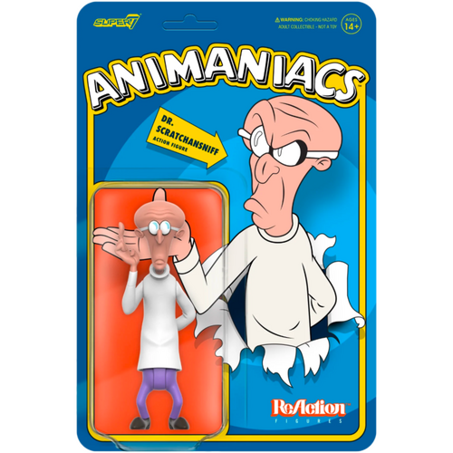 Animaniacs - Dr. Scratchansniff ReAction 3.75” Action Figure