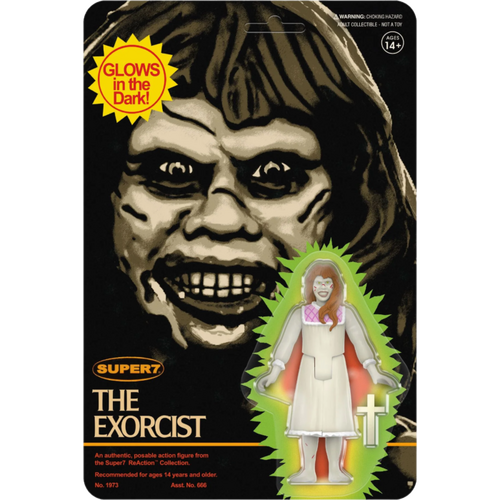 The Exorcist (1973) - Regan (Monster Glow) Glow-in-the-Dark ReAction 3.75" Action Figure