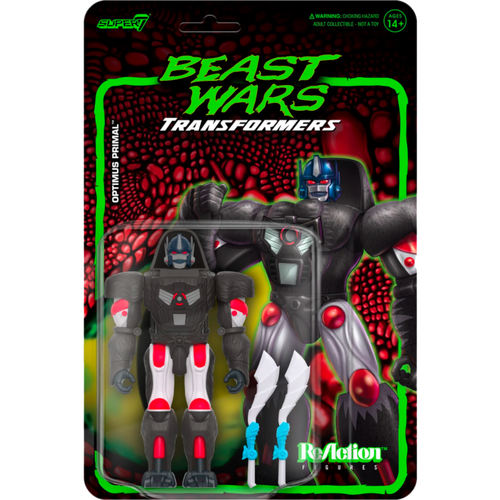 Transformers: Beast Wars - Optimus Primal ReAction 3.75" Action Figure